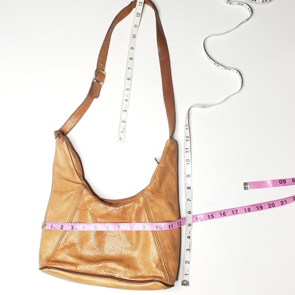 Borgo Giovanni hobo zipper purse vintage leather - Picture 3 of 7